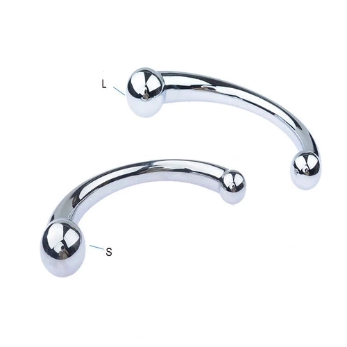 Double Stainless Hook Anal Ended 5858 Steel Elegant 0315